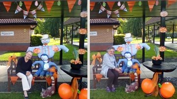 Harvest Festival display brings excitement to Glasgow care home